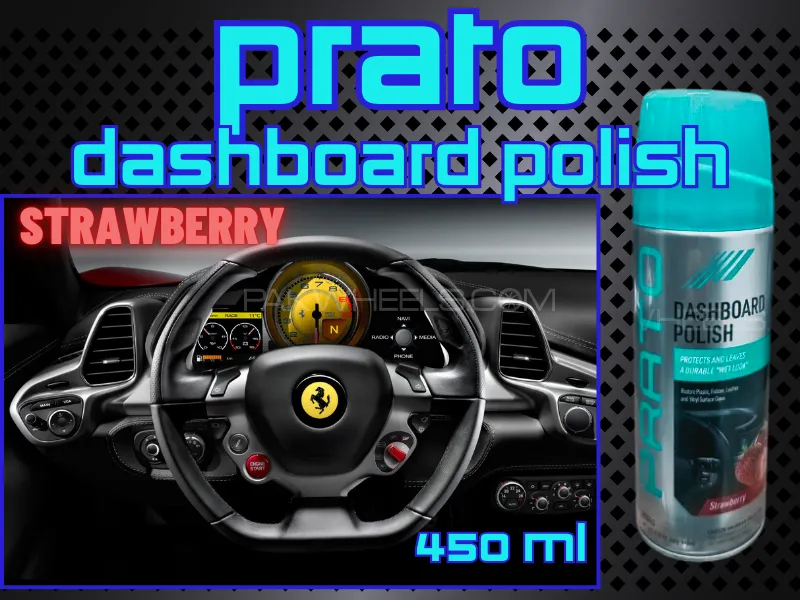 Prato Dashboard Spray 450ML Strawberry | Dashboard Polish Image-1