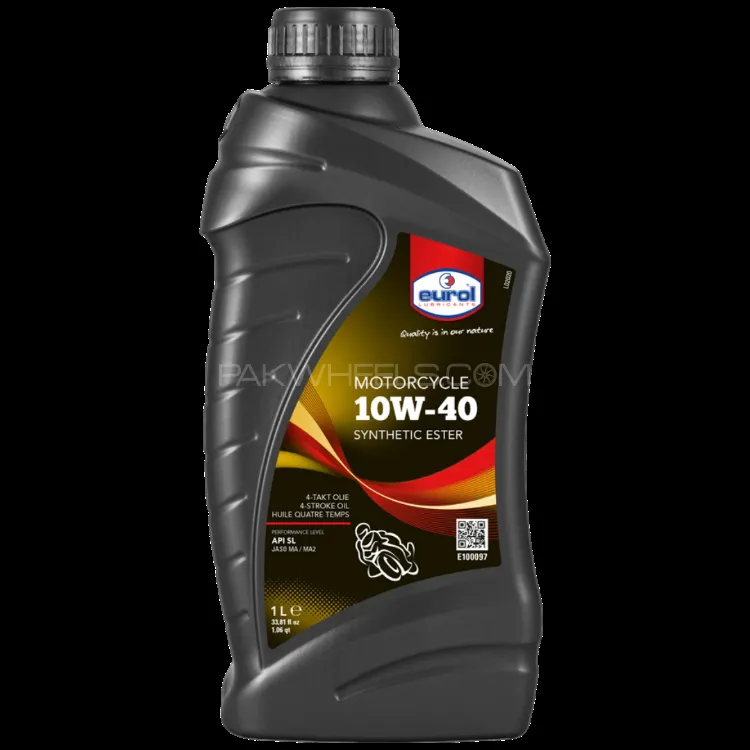 Eurol 125CC,150CC,110CC 10W40 Ester Semi-Synthetic Bike Oil 1 Liter  Mileage 3000 KM Image-1
