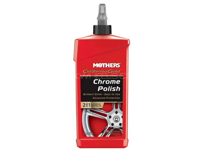 Mothers California Gold Chrome Polish 12oz - Made in USA Image-1