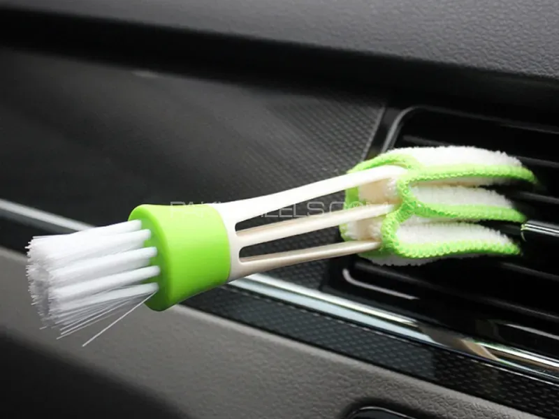 2 In1 Air Conditioning Vent Brush Car Cleaning Brush | Cleaning Air Outlet Wash Brushes Universal Image-1