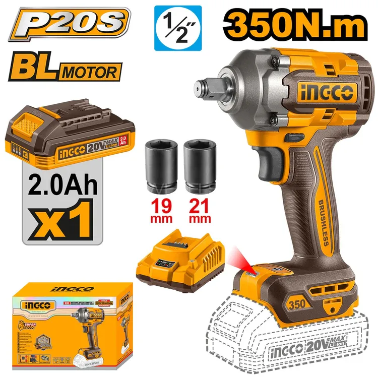 Ingco Cordless impact wrench CIWLI20351 Image-1