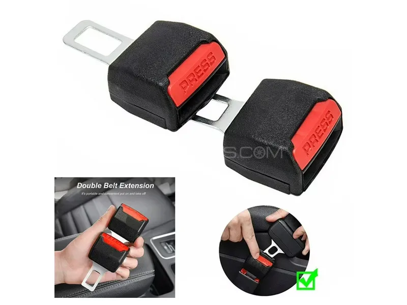 Seat Belt Extender Pack of 2, Universal Seat Belt Extenders for Cars, Seat Belt for Car Image-1