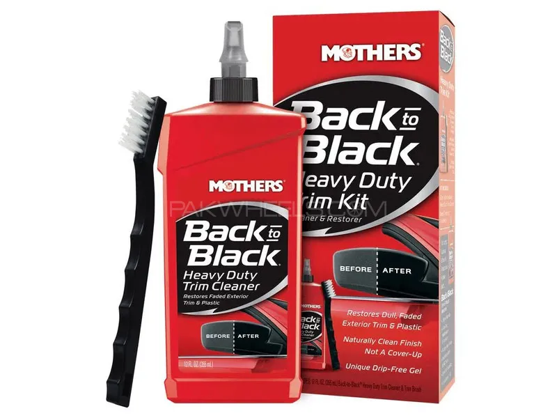 Mothers Back to Black Heavy Duty Trim Cleaner 12oz - Made in USA Image-1