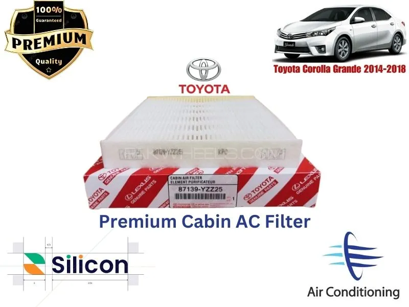 Toyota Corolla Gli 2014-2018 Premium Quality Cabin Filter - Imported Image-1