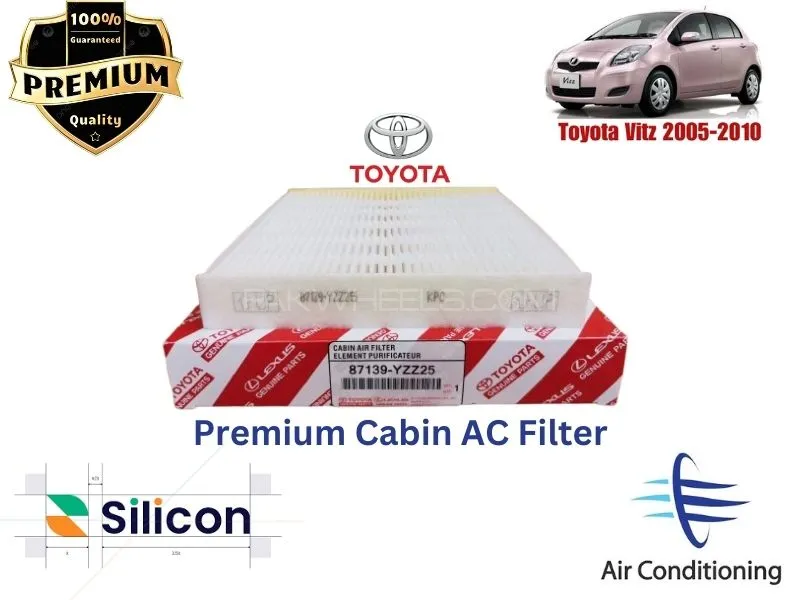 Toyota Vitz 2005-2010 Premium Quality Cabin Filter - Imported Image-1