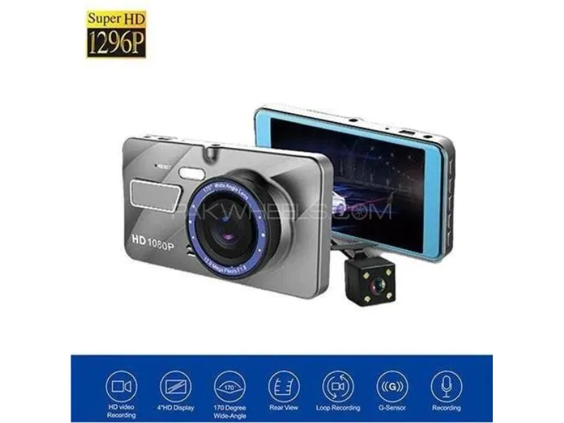 Dual Lens CarLog Blackbox Super HD 1296P Image-1