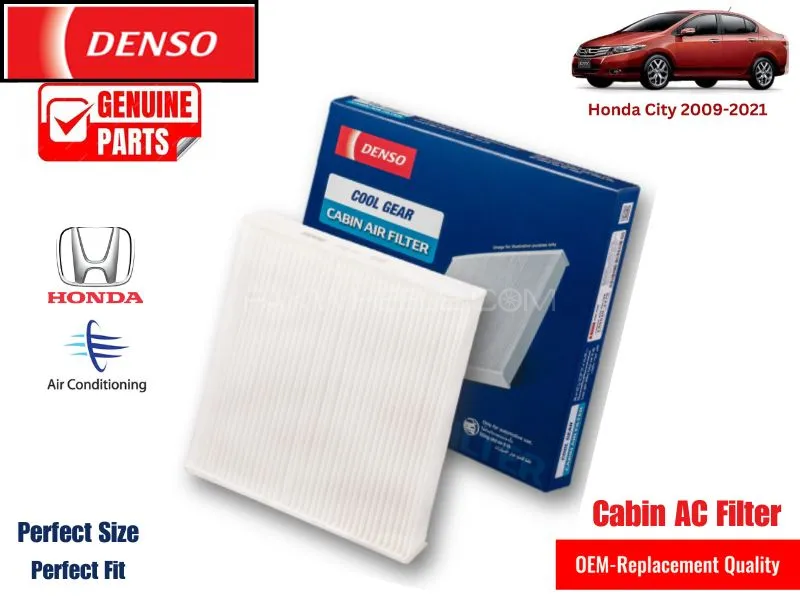 Honda City  2009-2021 Denso Genuine Cabin Filter - Honda OEM Quality Image-1