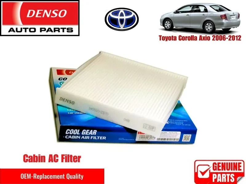 Toyota Corolla Axio 2006-2012 Denso Genuine Cabin Filter - Toyota OEM Quality