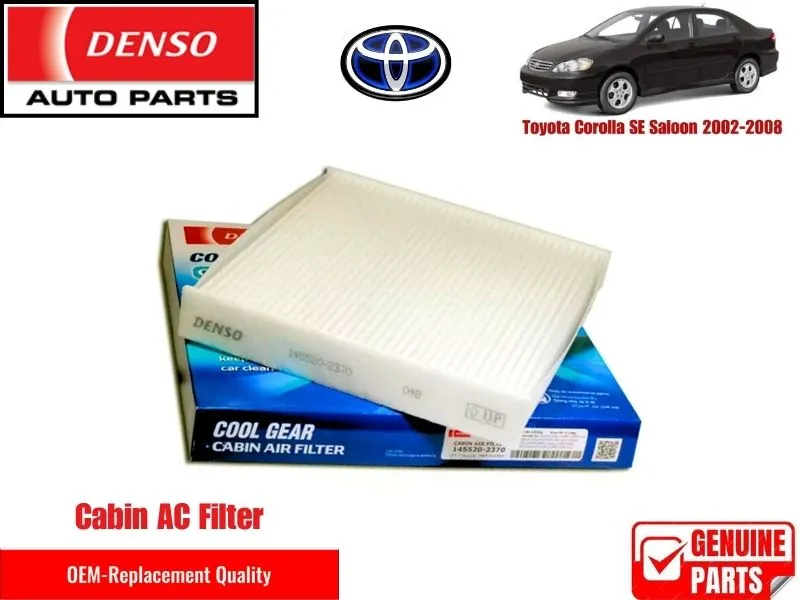 Toyota Corolla SE Saloon 2002-2008 Denso Genuine Cabin Filter - Toyota OEM Quality Image-1