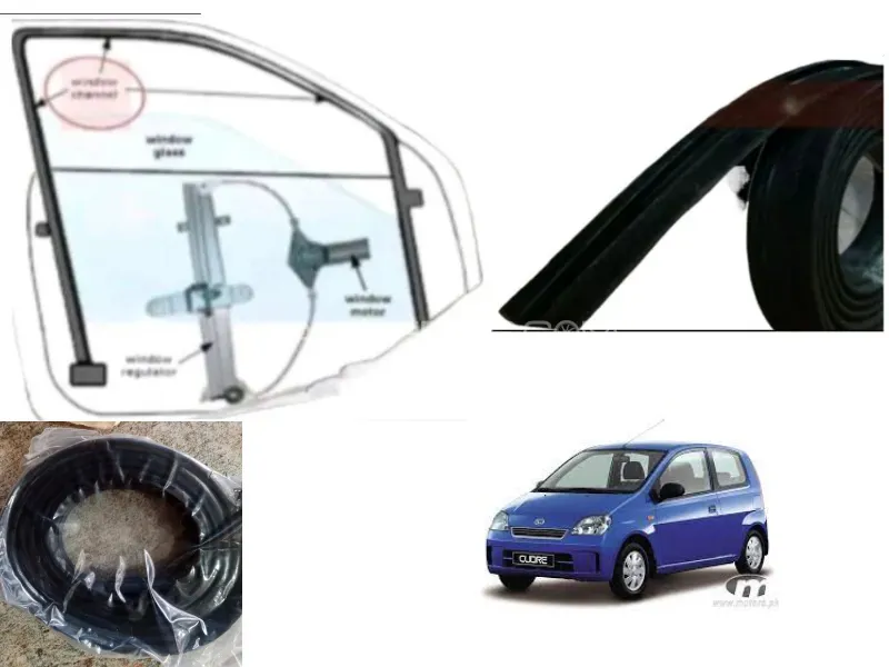 Daihatsu Cuore 2000-2012 Door Glass Window Channel | 2 Pcs