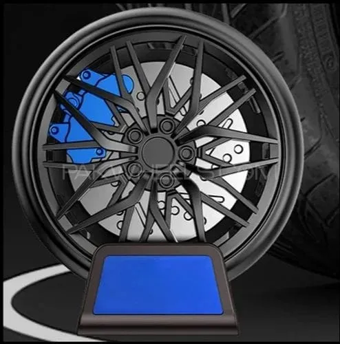 Universal Car Wheel AC Went Perfume Air Freshener 360° Rotating Car Perfume Solar Energy Fragrance  Image-1