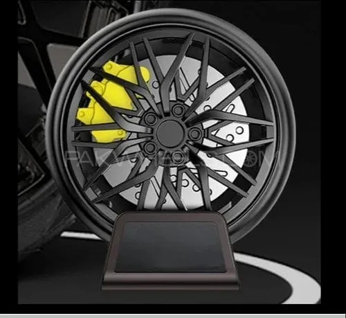 Universal Car Wheel AC Went Perfume Air Freshener 360° Rotating Car Perfume Solar Energy Fragrance  Image-1