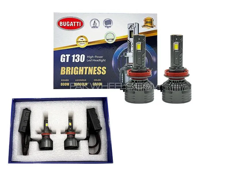 Bugatti GT130 Car Led Headlight Bulb| 80000LM| 6500K | 800W|H11 Image-1