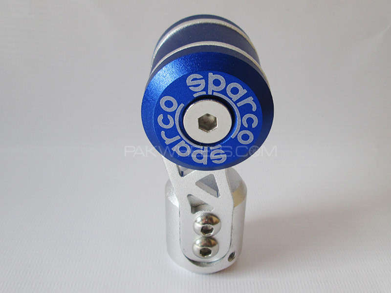 Gear Knob - Sparco Blue & Silver Image-1
