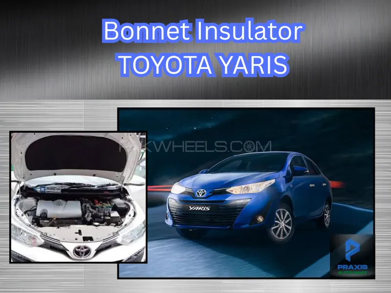 Bonnet Insulator with Clips for Toyota Yaris| Toyota Yaris Bonnet Cover | Bonnet Insulator 2020-25