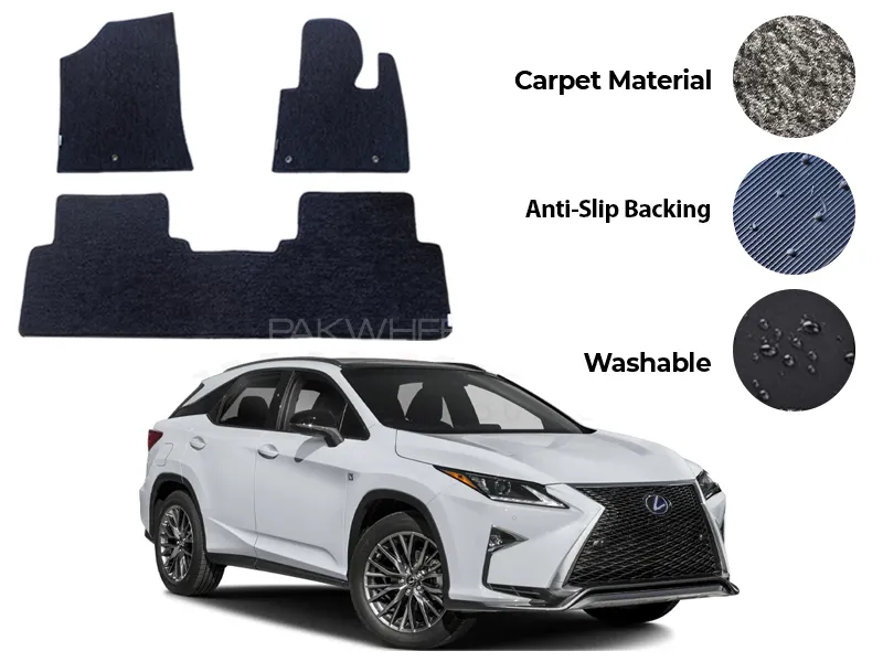 Lexus RX 450H Genuine Fitting Carpet Floor Mat 3PCS - Model 2008-2022 Image-1
