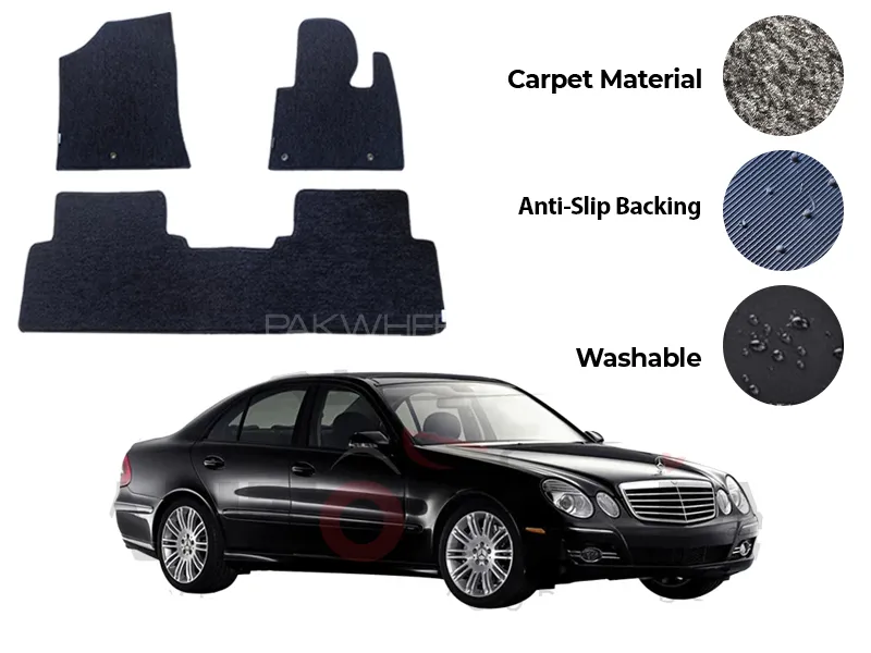 Mercedes E200 Genuine Fitting Carpet Floor Mat 5PCS - Model 2002-2009 Image-1
