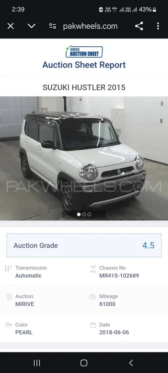 Suzuki Hustler 2015 for Sale in Islamabad Image-1