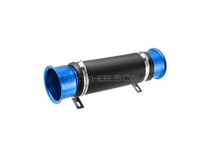 76mm 3inch Universal Car Air Duct Hose Cold Air Turbo Intake Pipe Flexible Duct Tube Hose Pipe Blue Image-1