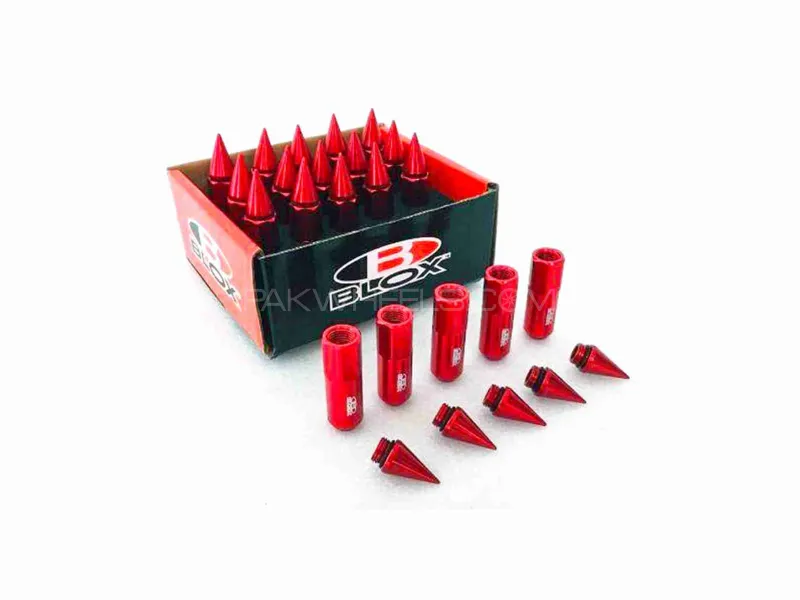 Blox 20Pcs M12x1.25 / M12X1.5 Racing Aluminium alloy Wheel Lug Nut Screw Spikes Wheel Nuts Style Image-1