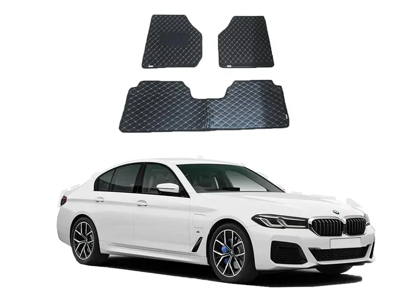 BMW 523i 7D Floor Mats (Flat Style) - Model 2003-2017 Image-1