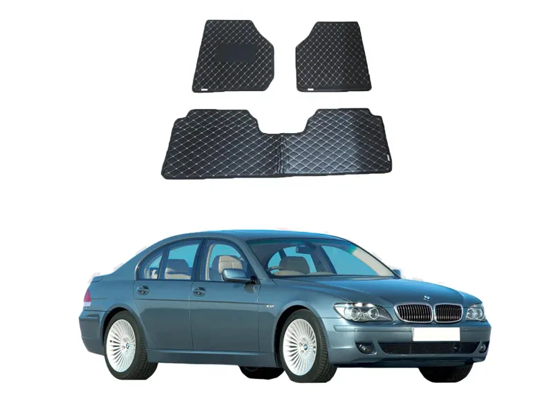 BMW 7 Series 7D Floor Mat ( Flat Style ) 5Pcs - Model 2002-2009 Image-1