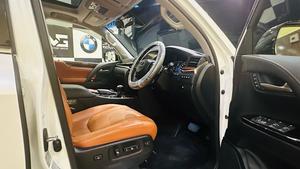 Lexus LX570 (ultra sports utility package)
Model 2019 fresh import 2025
Unregistered 
Diamond White metallic with orinzo bronze nappa leather interior 
Brand new condition ( spotless )
Mileage 22000 km 
Auction grade 5 AA
Top of the line specs ( full house )
Original body kitted 
Further information please call & visit at Victory Cars jail road Lahore.