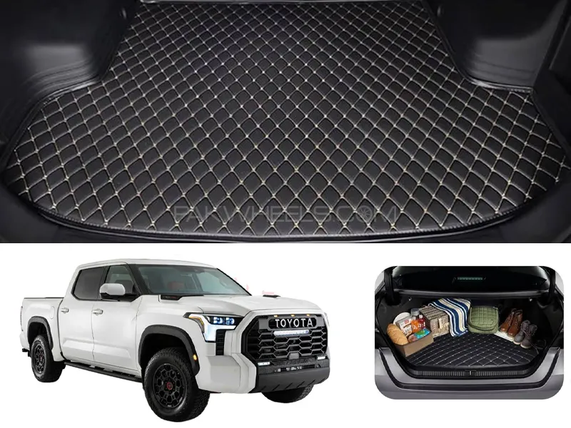 Toyota Tundra 7D Custom Car Trunk Mat - Model 2022-2025 Image-1