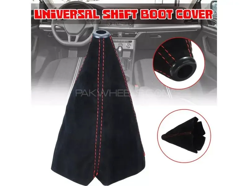 Universal Alcantara Gear Shifter Cover Gear Knob Cover In Premium Quality 1 Pc Image-1