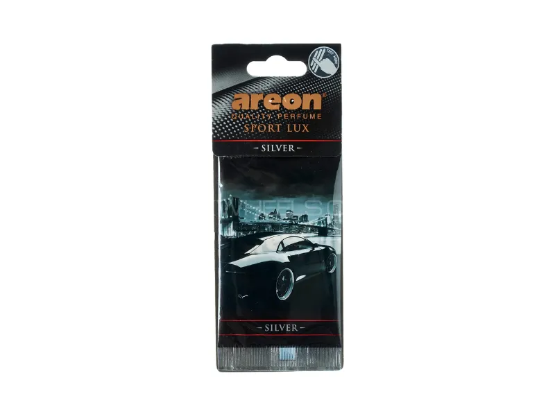 Areon Sport Lux Car Air Freshner Silver Image-1
