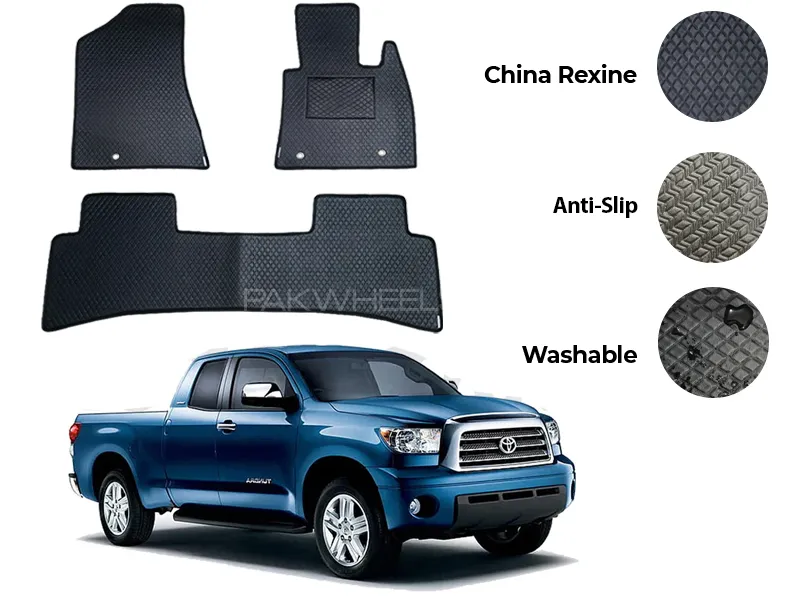 Toyota Tundra China Rexine Floor Mat 3PCS - Model 2007-2013 Image-1