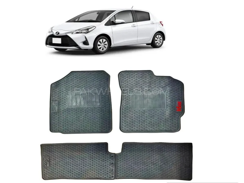 Toyota Vitz 2017-2020 Latex floor Mats Oem Style Image-1