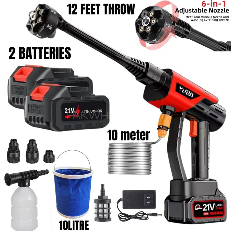 ORIGINAL CAR PRESSURE WASHER PORTABLE DUAL BATTERY WARRANTY Image-1