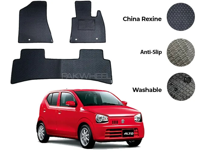 Suzuki Alto China Rexine Floor Mat 3PCS - Model 2014-2019