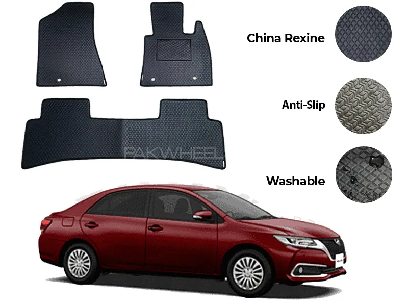 Toyota Allion China Rexine Floor Mat 3PCS - Model 2007-2022 Image-1