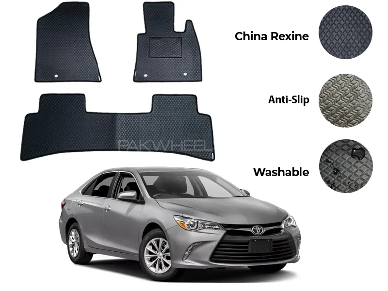 Toyota Camry China Rexine Floor Mat 3PCS - Model 2012-2017 Image-1