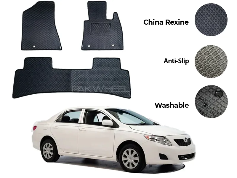 Toyota Corolla China Rexine Floor Mat 3PCS - Model 2009-2013