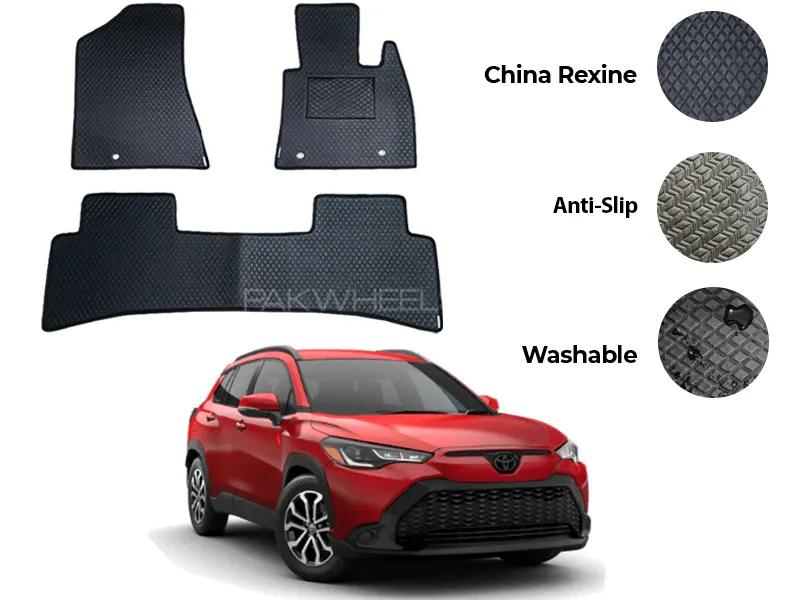 Toyota Corolla Cross China Rexine Floor Mat 5PCS - Model 2020-2025 Image-1