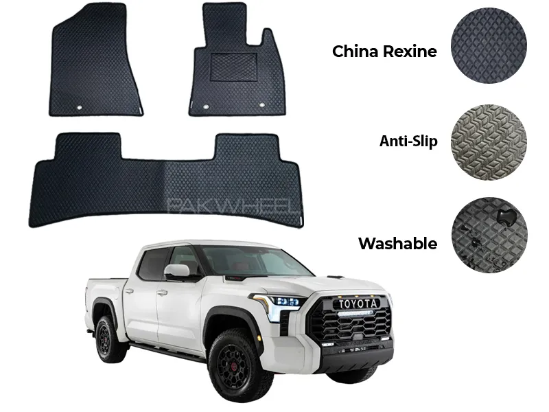 Toyota Tundra China Rexine Floor Mat 5PCS - Model 2022-2025 Image-1
