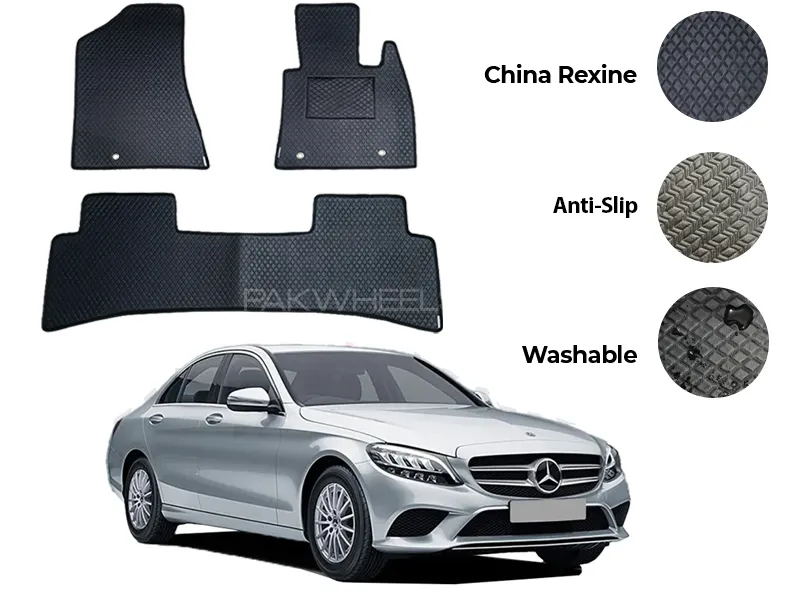 Mercedes C180 China Rexine Floor Mat 5PCS - Model 2015-2021 Image-1