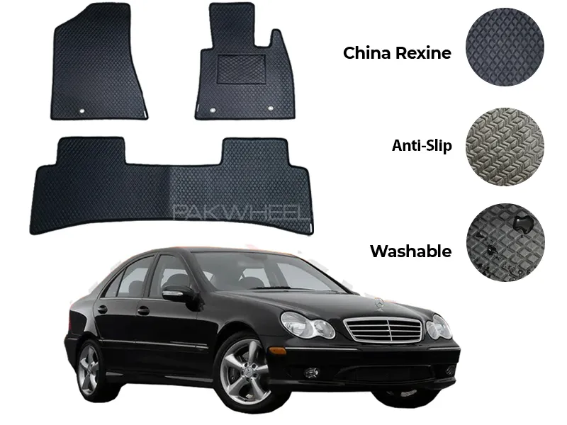 Mercedes C200 China Rexine Floor Mat 5PCS - Model 2001-2007 Image-1