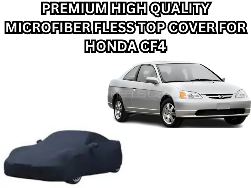 Premium High-Quality Microfiber Fleece Top Cover for Honda Civic CF4 – Black Image-1
