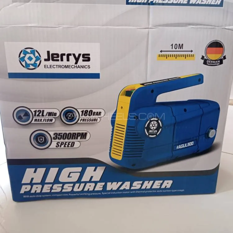 Jerrys German High Power Pressure Washer 1800W 180Bar for Solar Panels & Car Wash  Image-1