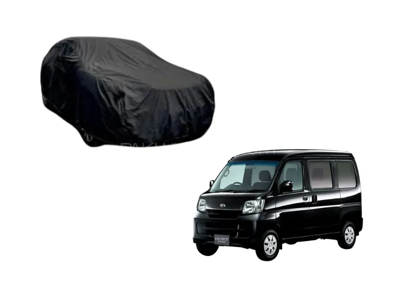 Daihatsu Hijet Black Coat Parachute Top Cover    Image-1