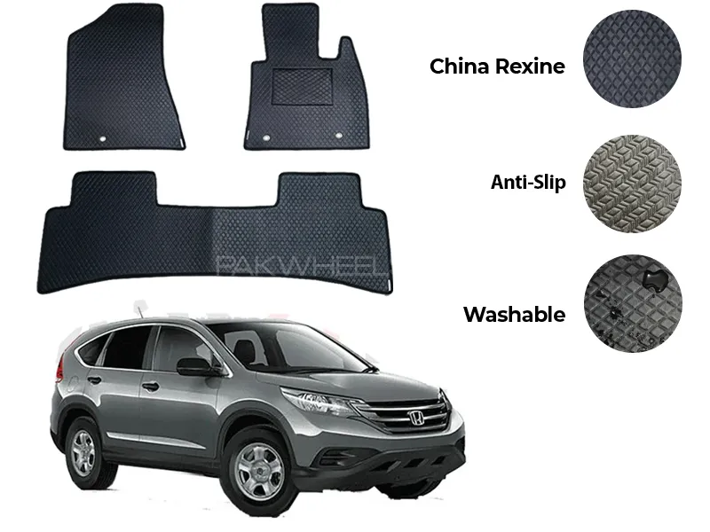 Honda CR-V China Rexine Floor Mat 3PCS - Model 2007-2011 Image-1