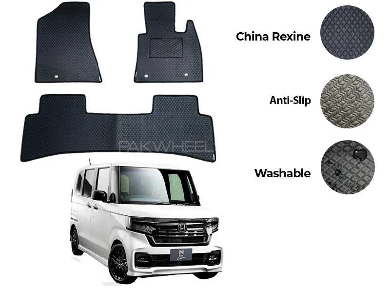 Honda N Box China Rexine Floor Mat 3PCS - Model 2018-2025 Image-1
