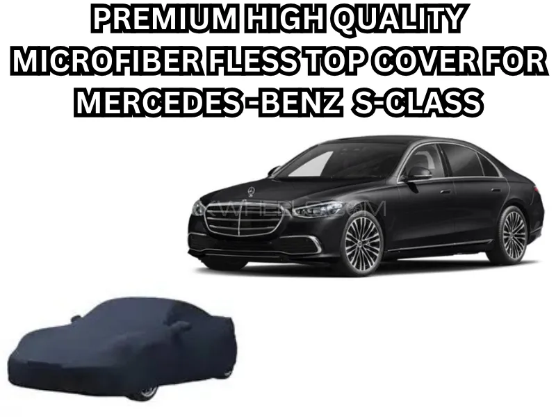 Premium High-Quality Microfiber Fleece Top Cover for Mercedes-Benz S-Class (2021–2025 |Blac Image-1