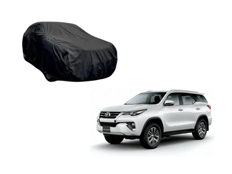 Toyota Fortuner 2016-2025 Black Coat Parachute Top Cover Image-1