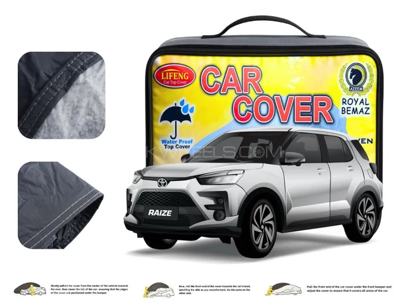 Toyota Raize Double Coated PVC With Cotton Car Cover Image-1