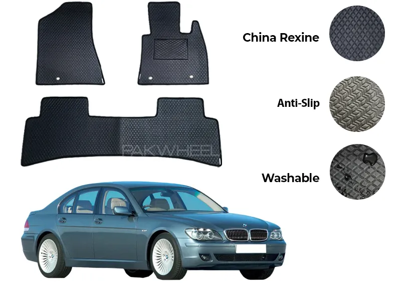 BMW 7 Series China Rexine Floor Mat 5PCS - Model 2002-2009 Image-1